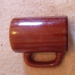 Vintage Brown "Hall" glazed pottery cup